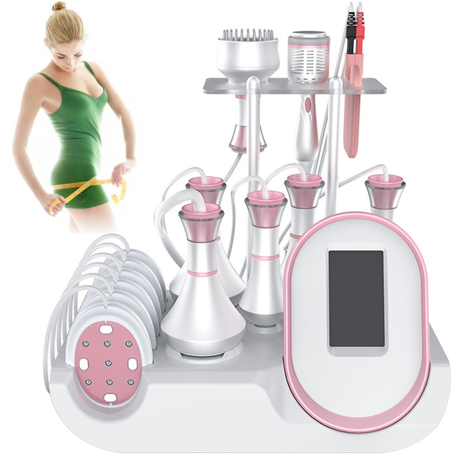 Macchina di Bellezza per Il Sollevamento della Pelle Grassa, Macchina di Bellezza per La Gestione del Corpo, Macchina di Bellezza Multifunzione 9 in 1 80k per Il Dimagrimento del Corpo B