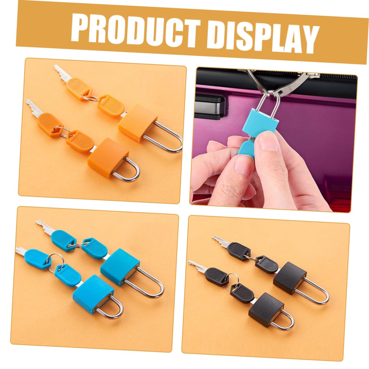 SOLUSTRE 16pezzi Serratura Chiave Colorata Per Zaini e Notebook Lucchetto Leggero e Resistente Sicurezza e Stile Per Ogni Occasione