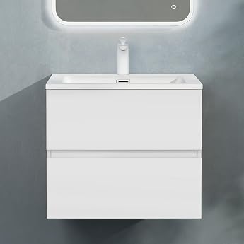 doporro Bathroom Furniture Set Base Cabinet 80 x 48 x 50 cm Matt White with