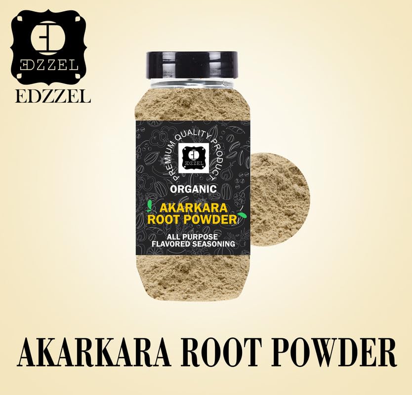 EDZZEL Natural Akarkara Root Powder 6 Oz / 170.10 Gram ( SET Of 1 )