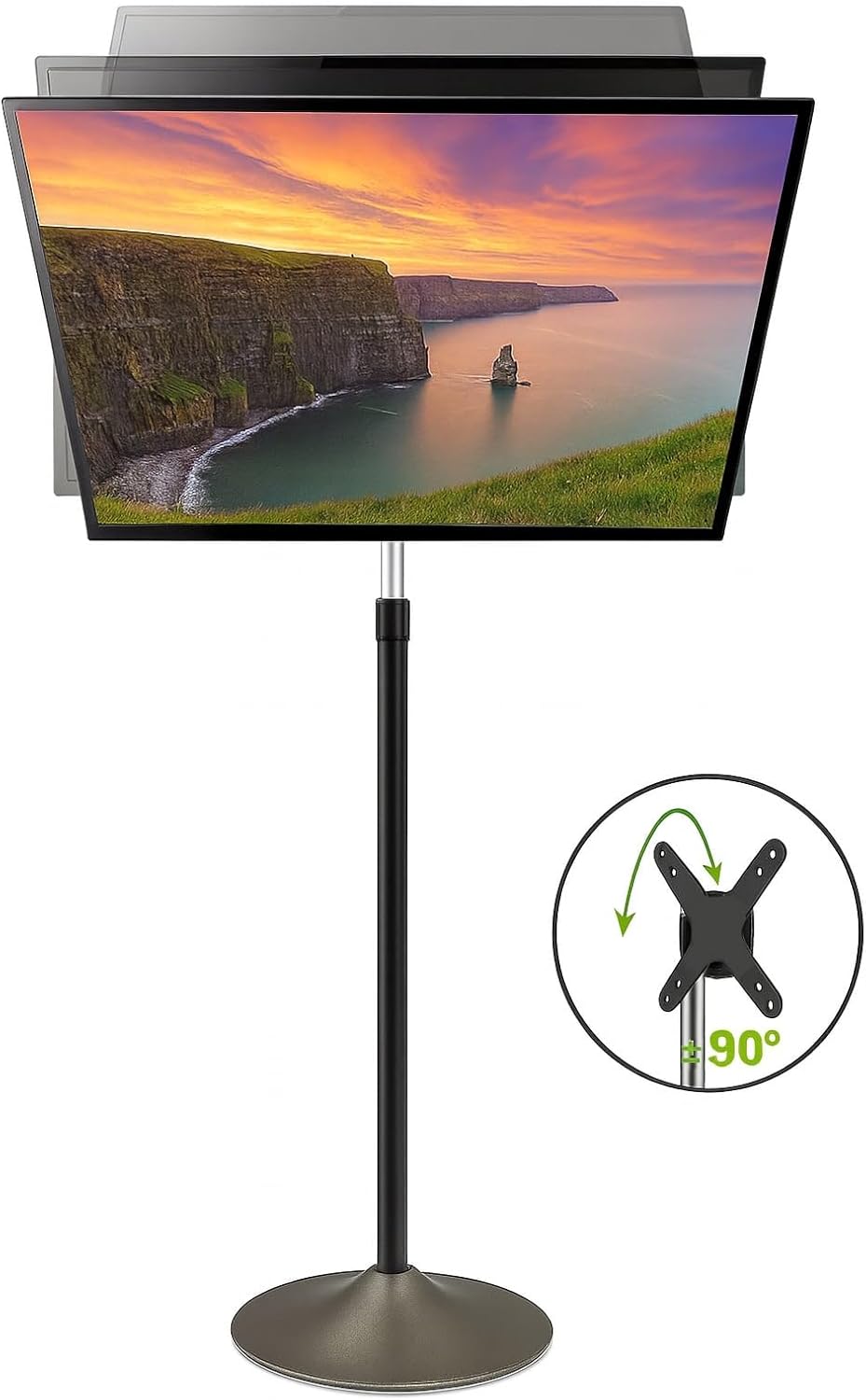 TECHly ICA-TR10 TV Stand 33.0 cm (13) - 68.6 cm (27) Tiltable and Swivelling