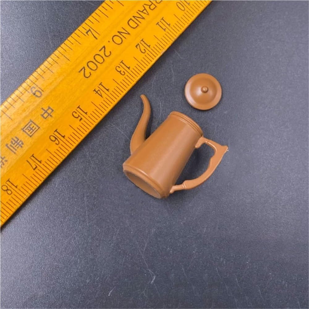 Bouilloire miniature 1/6 marron accessoire meuble figurine action 30cm
