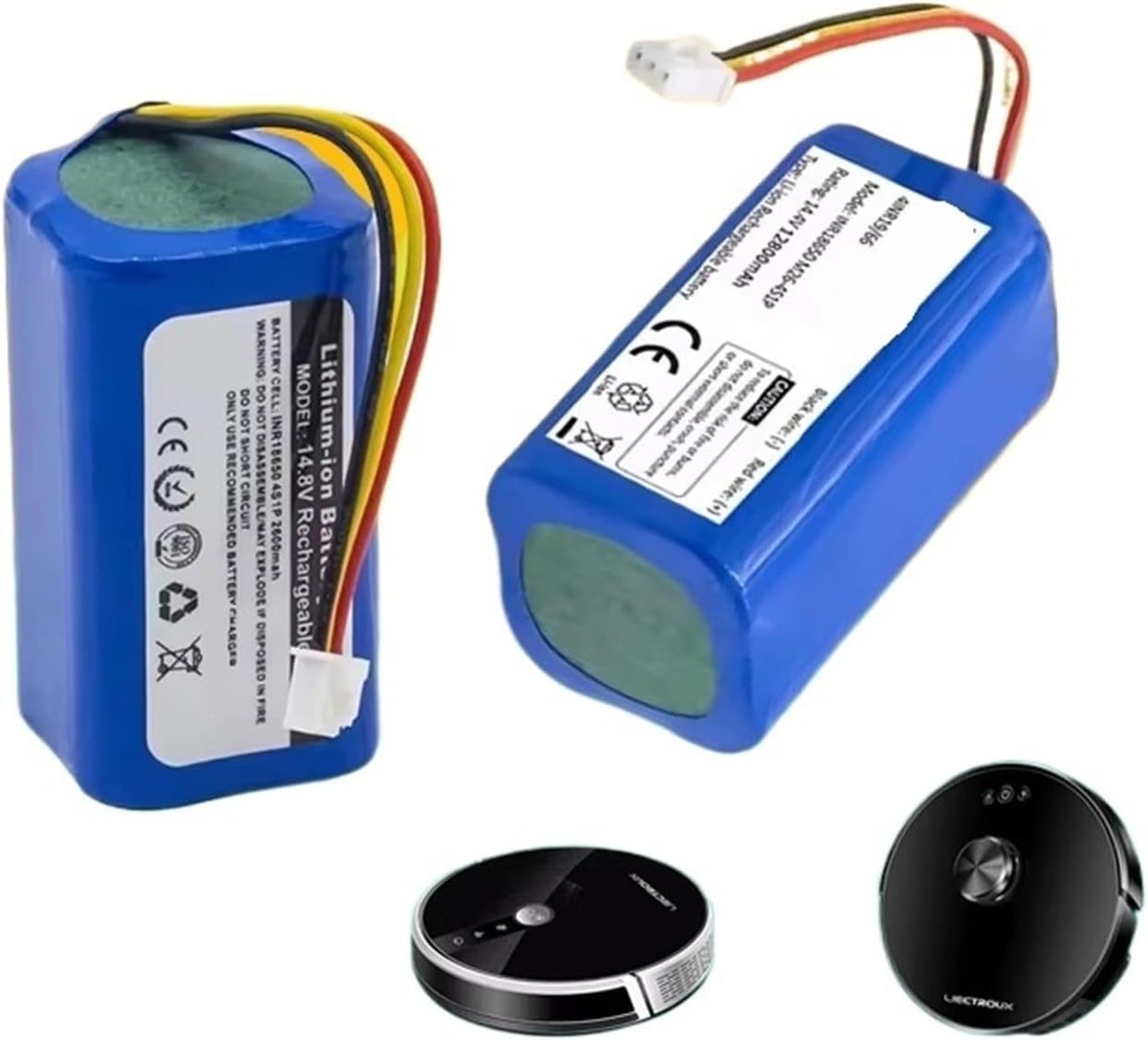 Lithium Battery, Compatible For Liectroux, C30B.Robot Vacuum Cleaner 14.4V.Lithium Cell Lithium Battery(4000mAh)