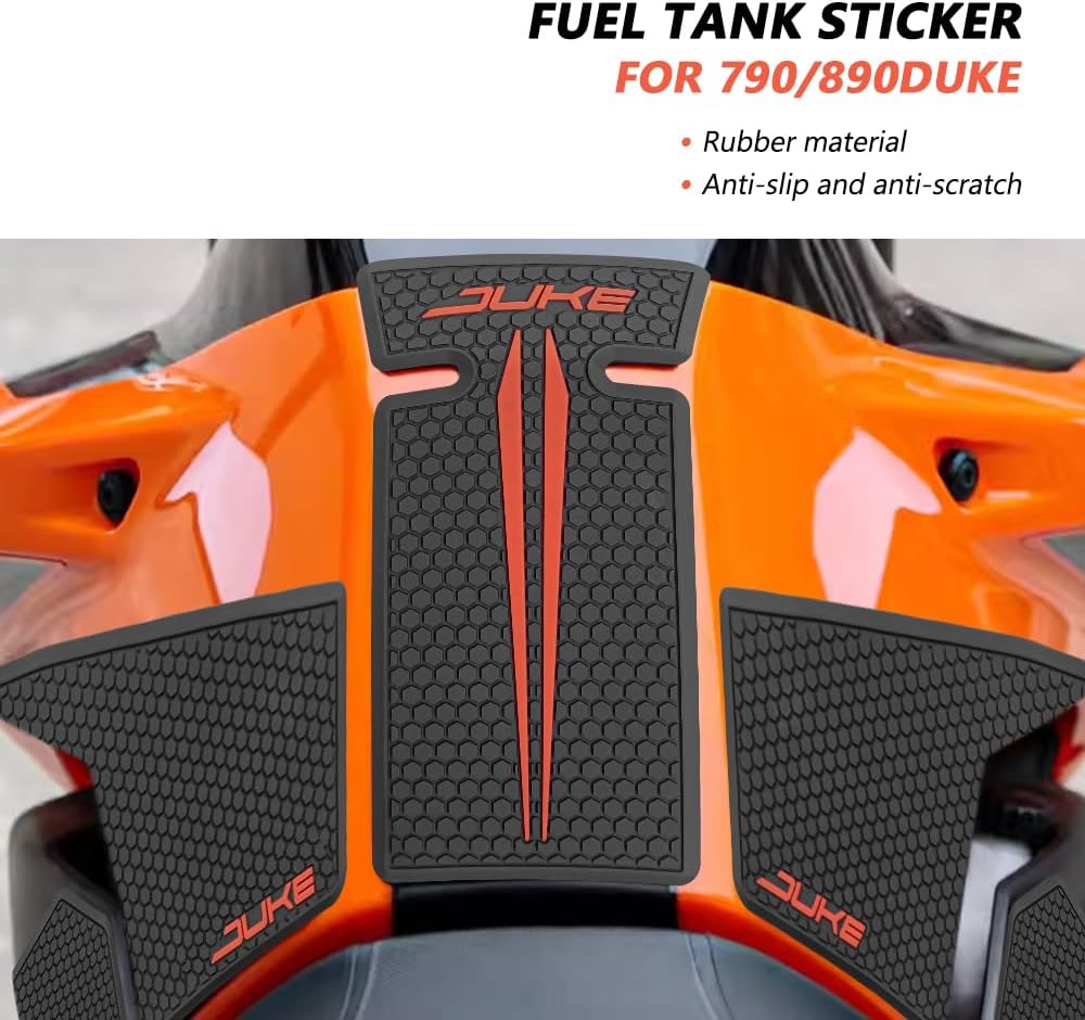 FOR 790 890 DUKE 790 DUKE 890 DUKE Tank Pad Protector Motorcycle Sticker Decal Air Knee Grip Tank Traction Pad Side Accessories 790 890 duke