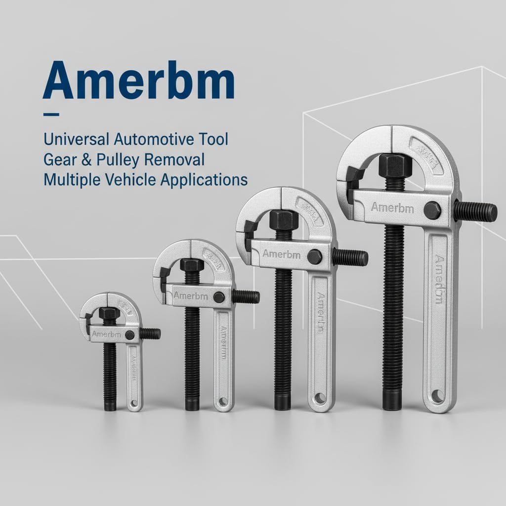 4-Piece Gear Puller Set, Heavy Duty 2 and 3 Legged Hub Pulley Puller Bearing Separator Kit (3" 4" 6" 8") for Removing Flywheels, Sprockets, Ball Races and Gears - Pro Mechanical Removal Tools