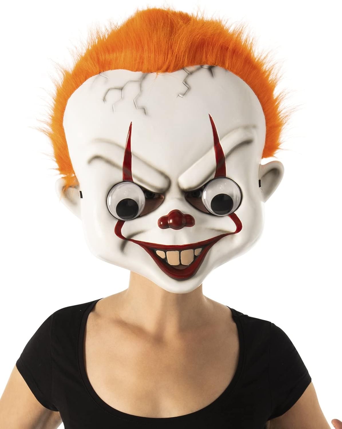 Rubies IT Movie: Pennywise Googly Eye Mask for Adults, Men's No Size