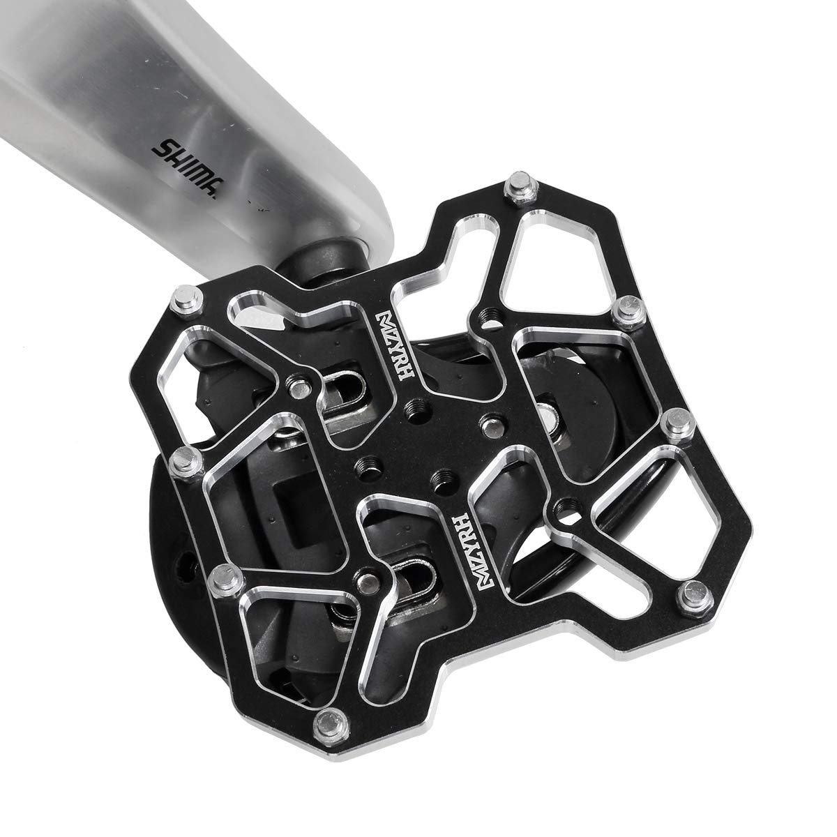 MZYRH Bike Clipless Platform Adapter Pedal, Universal Clipless Clipin Pedals to Platform Pedal