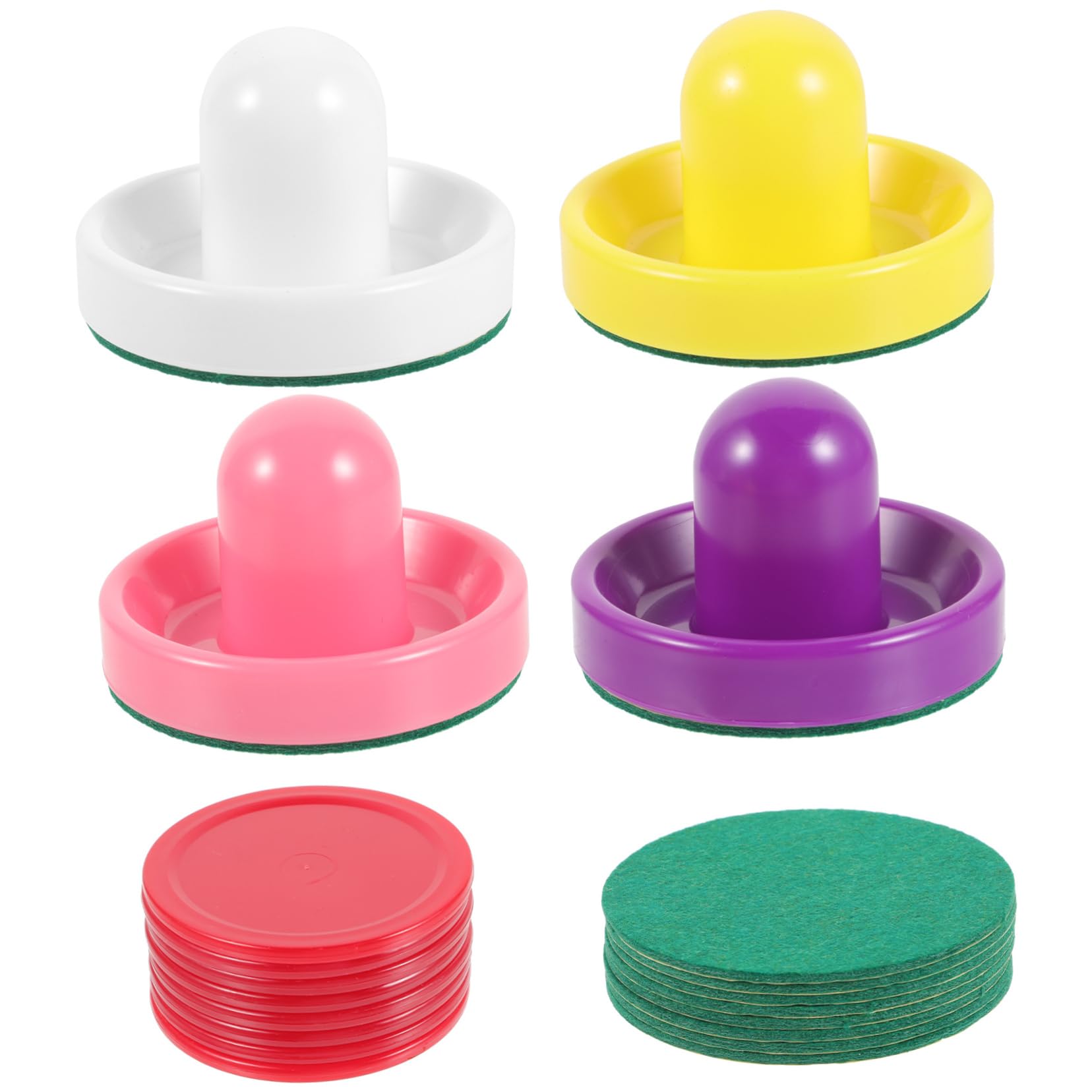 Toyvian accessori per hockey aria sostituzione tavolo da air hockey mini arredamento da hockey spingere sostituti dell'hockey su ghiaccio accessori per giochi di hockey addominali