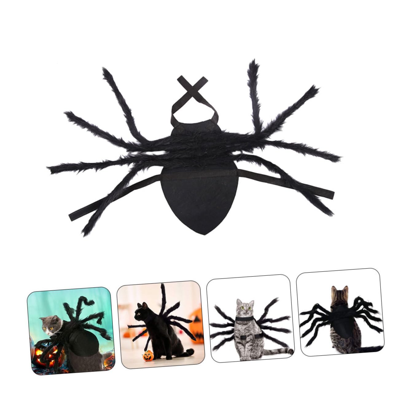BESPORTBLE 3 Piezas Disfraz de araña Gato Mascota Gato disfrazarse de Halloween Perro Disfraces de Halloween Disfraz de Halloween para Cachorros y Gatitos Mascota de Halloween Tela compuesta