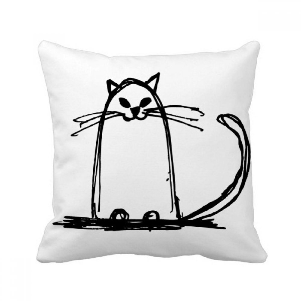 Coussin Chat Sourire multicolore 40x40cm, une idée cadeau idéale pour les amoureux de chats