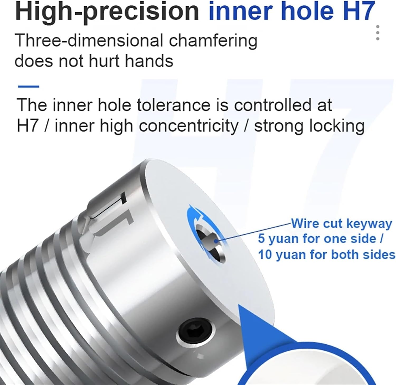 LP D D16L35 Spring Coupling Encoder Screw Connection Stepping Servo Motor High Aluminum Alloy Elastic Coupling (Size : LP-D-D16L35-4X4)