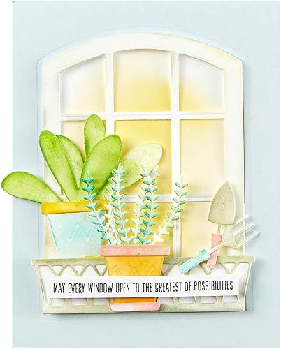 Miniatura 5 de Spellbinders Troqueles grabados con solarium botánico, metal