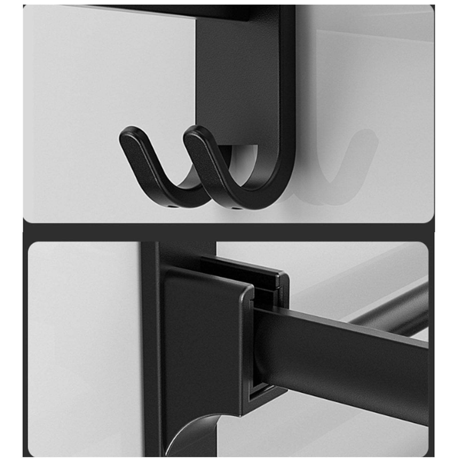Einzel-Klapphandtuchhalter Space aus Aluminium
