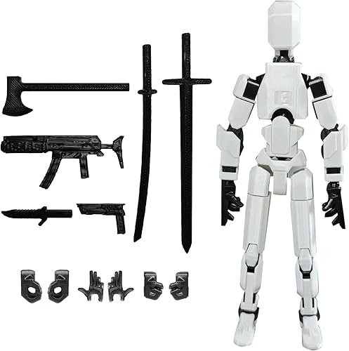 Miniatura 33 de Figura de acción T13 de montaje completa, figura de acción impresa en 3D de Titan 13, figura de juguete impresa en 3D Titan13, muñeco ensamblado 13