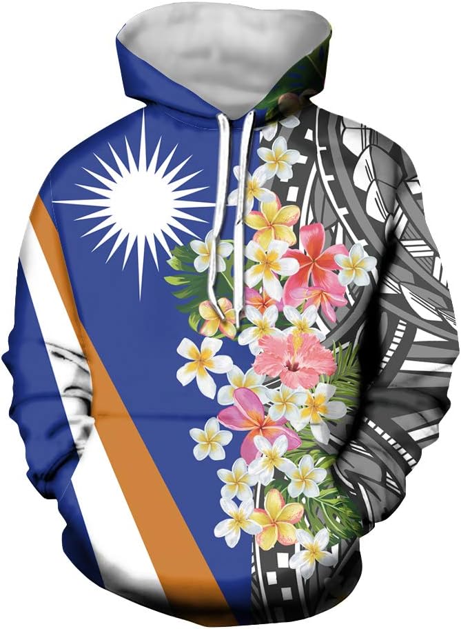 JEOCODY Mens Casual Hoodie Long Sleeve Sweatshirt with Pocket