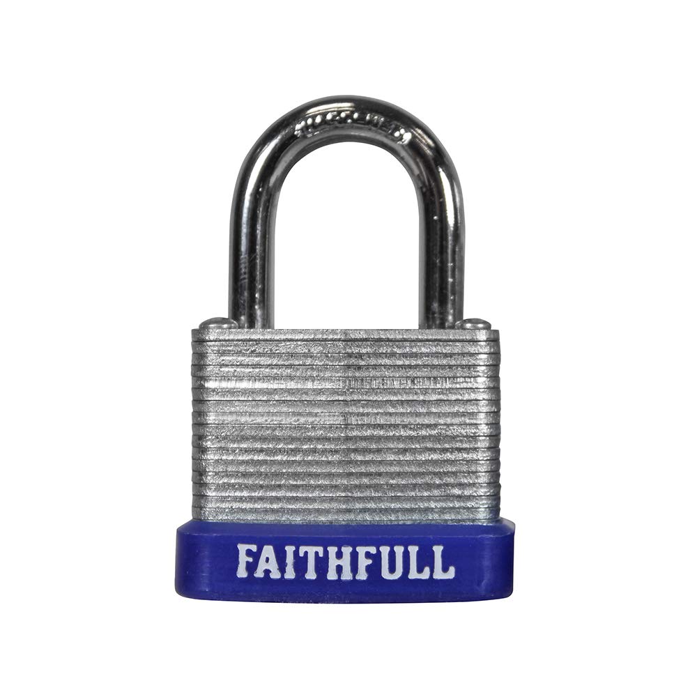 Faithfull - Laminated Steel Padlock 30mm 3 Keys