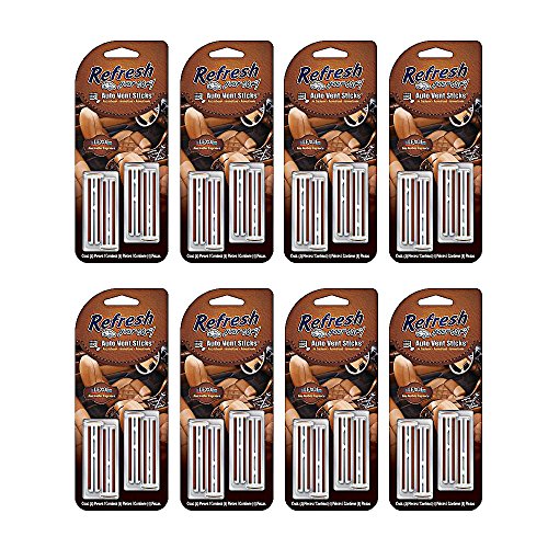 Lexol Leather Air Freshener Pack with 4 x Leather Vent Sticks (8)