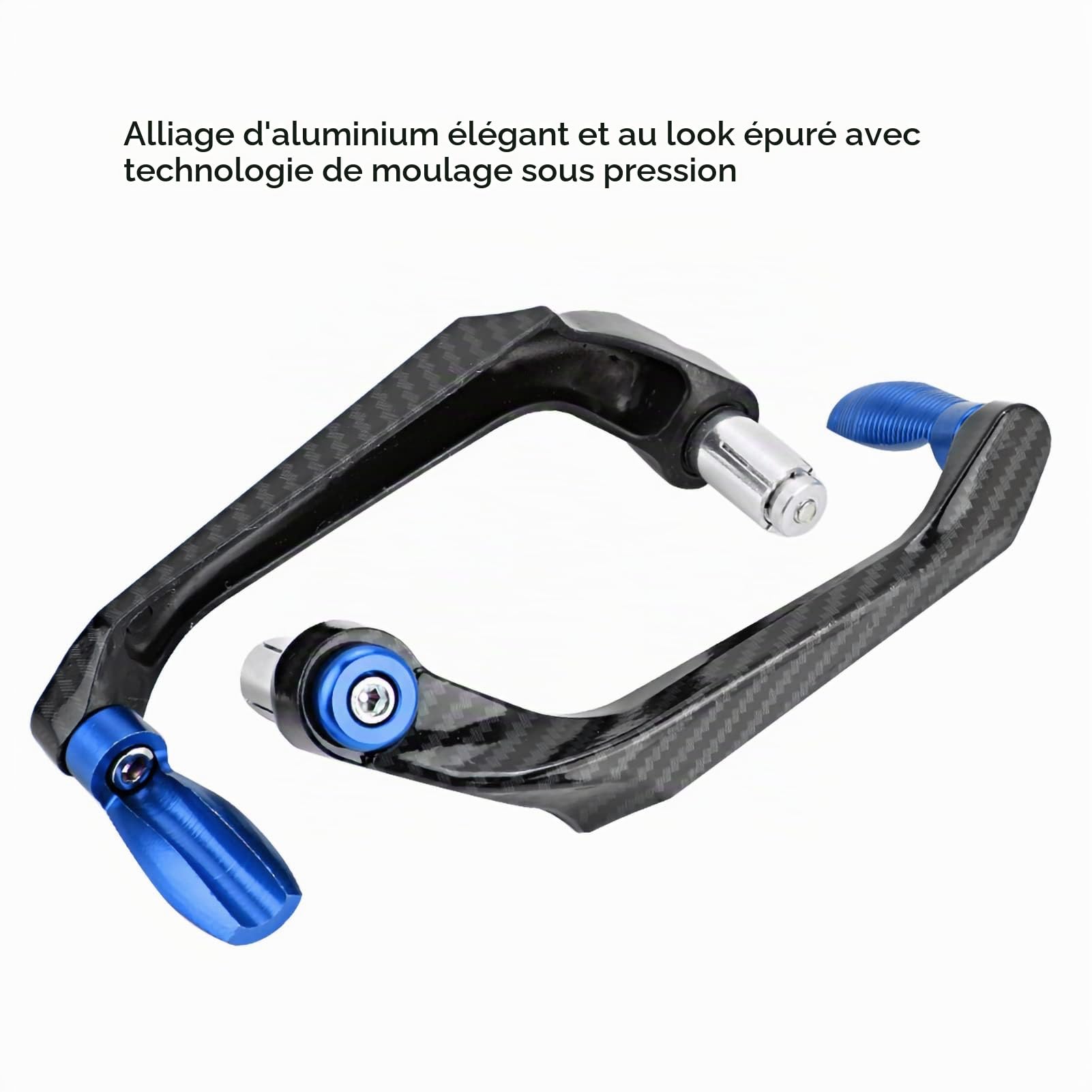 protège levier gsr 750, protection levier moto, Protecteur universel de frein de guidon de moto en alliage d'aluminium de 7/8 pouces (bleu)