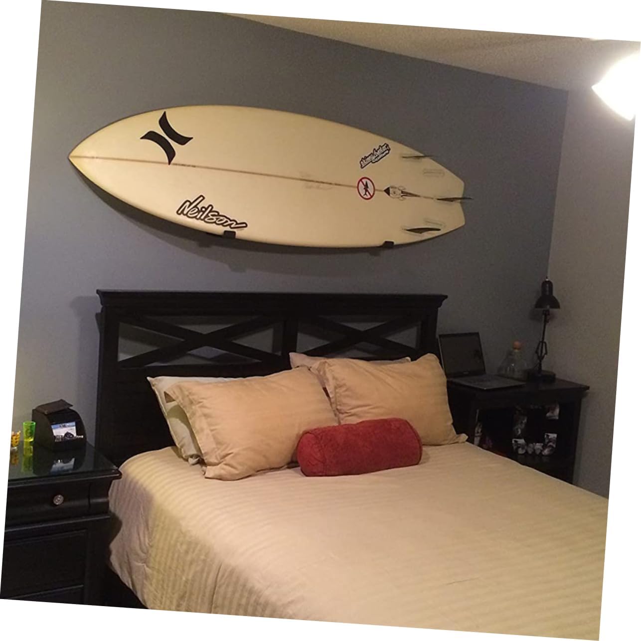 HANABASS Surfboard Holder Longboard Wall Hanger Surf Wall Rack Fixing Hanger Surfboard Fixing Holder Surfboard