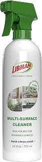 Multipurpose Cleaner Spray LIBMAN, Citrus Scent, 24 Fl oz | All Purpose Cleaning Spray, Grease Cutting Formula, Kitchen Countertops, Residue Free, Cleans Tough Grime, Multi Surface