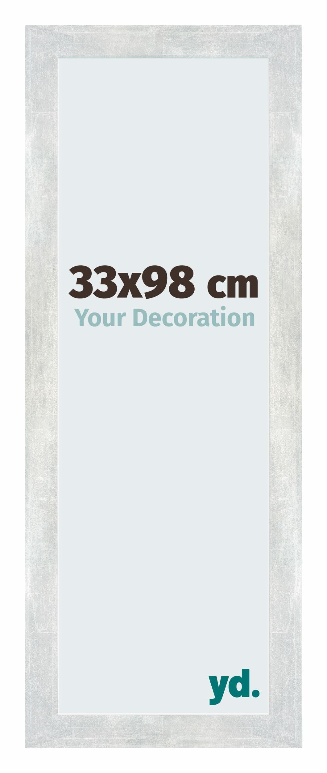 Your Decoration - Puzzle frame 33x98 - Silver Shiny Vintage - Puzzle frame 500-1000 Pieces - MDF Photoframe - Mura