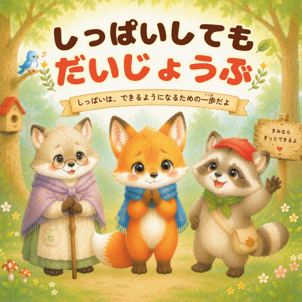 こぎつねのコン　しっぱいしてもだいじょうぶ: チャレンジする勇気を育む絵本