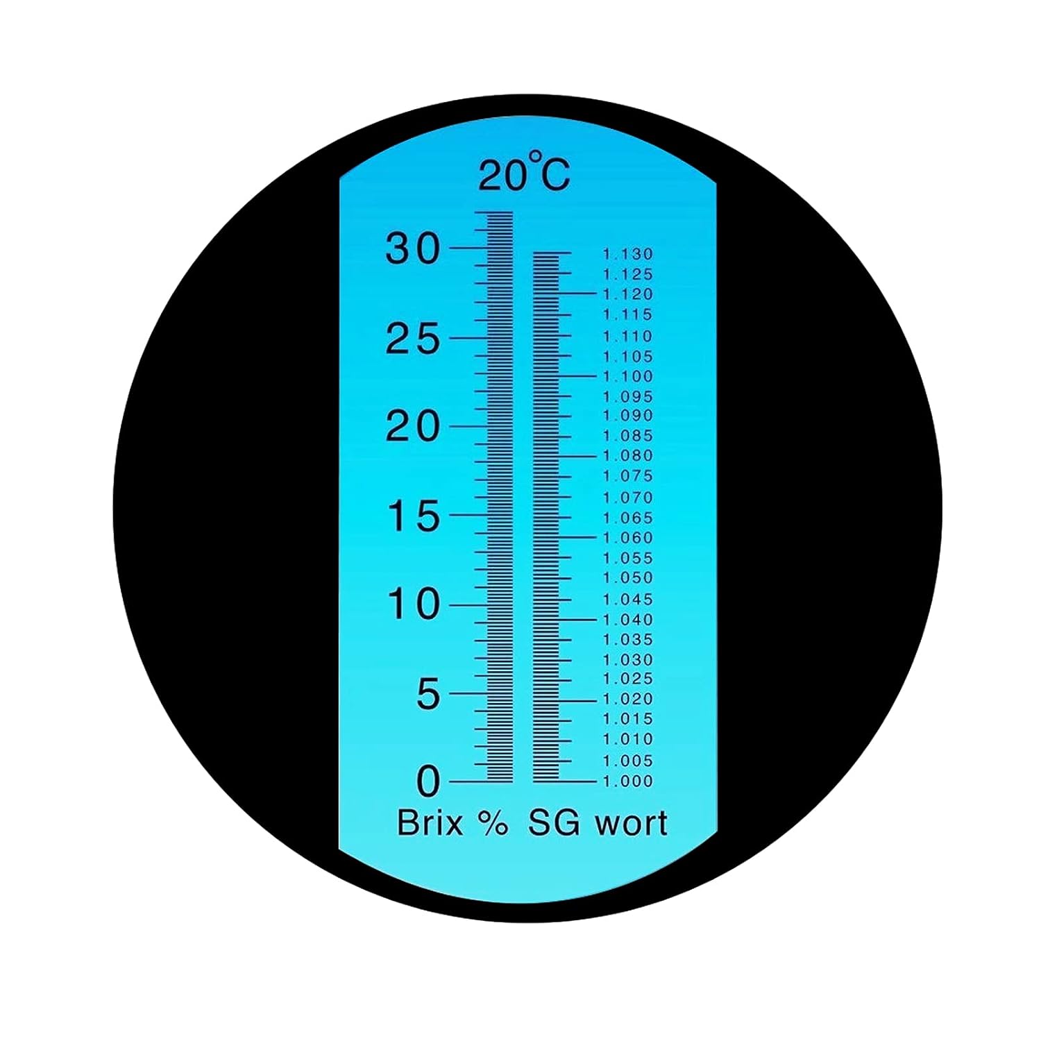 Dual Scale Beer Refractometer Specific Gravity 1.0001.120 and Brix 0