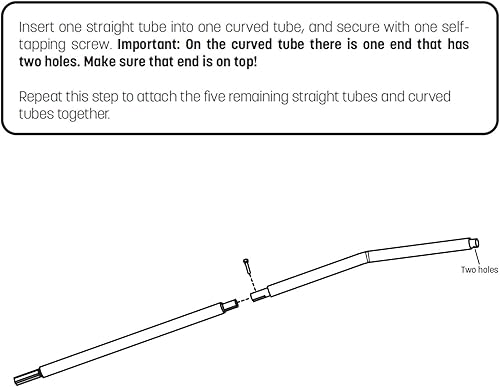 Miniatura 3 de Skywalker Trampolines Tubo recto para recinto inferior, paquete de 2, parte 4201 y escalera ancha
