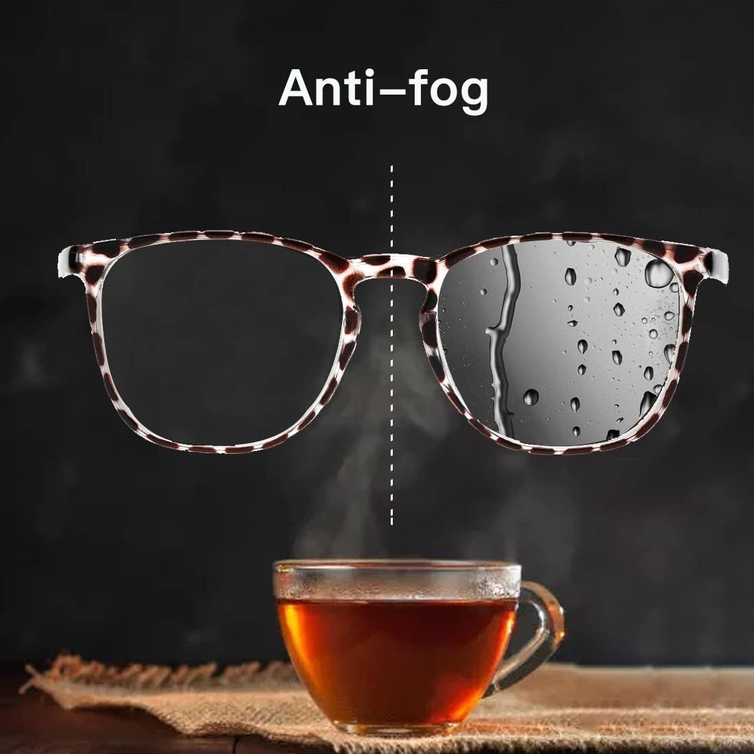 JOO'RTI Anti-Fog Safety Goggles Anti-Blue Light Saftey Glasses Anti-Dust Protective Eyewear for Women and Men