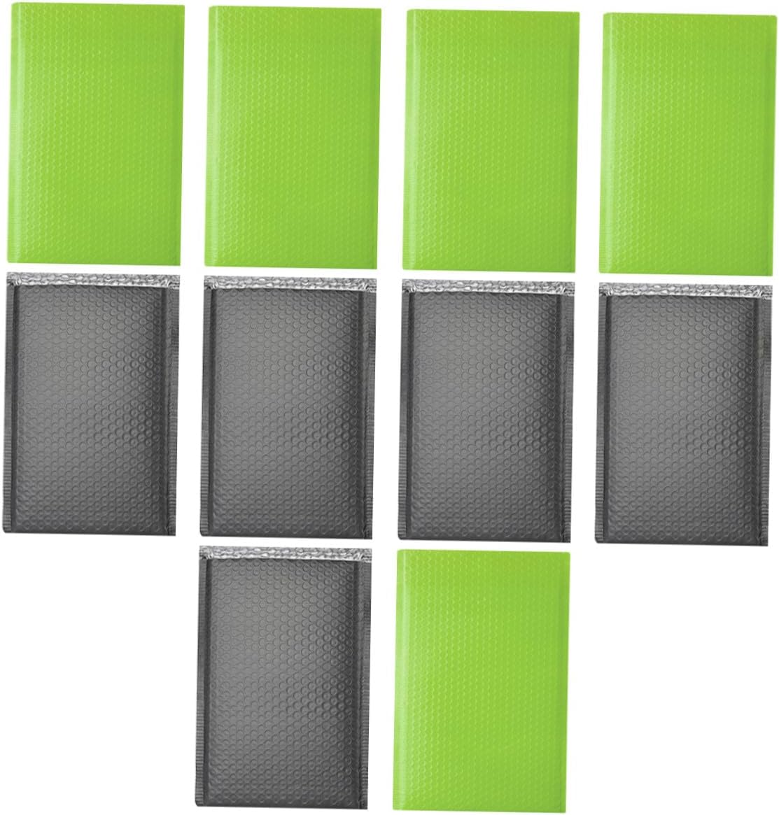20pcs Waterproof Shock-absorbing Bubble Pouches with Thickened Matte Film, Green and Black Po Membrane 28x43cm, Protective Packaging Bags for Shipping and Courier Use