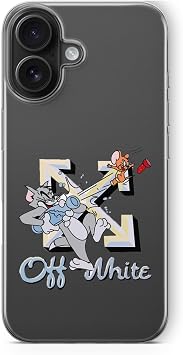 Multitronic iPhone 16 Plus Uyumlu Tom ve Jerry Tasar m Bask l   effaf K l f