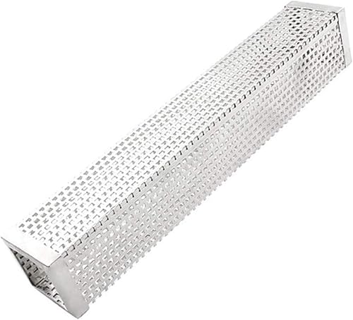 Tubo de ahumador de pellets para parrilla, 12 pulgadas de acero inoxidable de alta calidad, tubo de pellets de madera, ahumador para parrilla