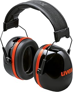 Uvex K30 faltbare Hochdämmende Gehörschutzkapsel-36 dB Dämmung-Schwarz/Rot