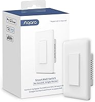 Vista 8 de Aqara - Interruptor de luz inteligente (sin neutro, interruptor doble), requiere AQARA HUB, interruptor de luz Zigbee, control remoto
