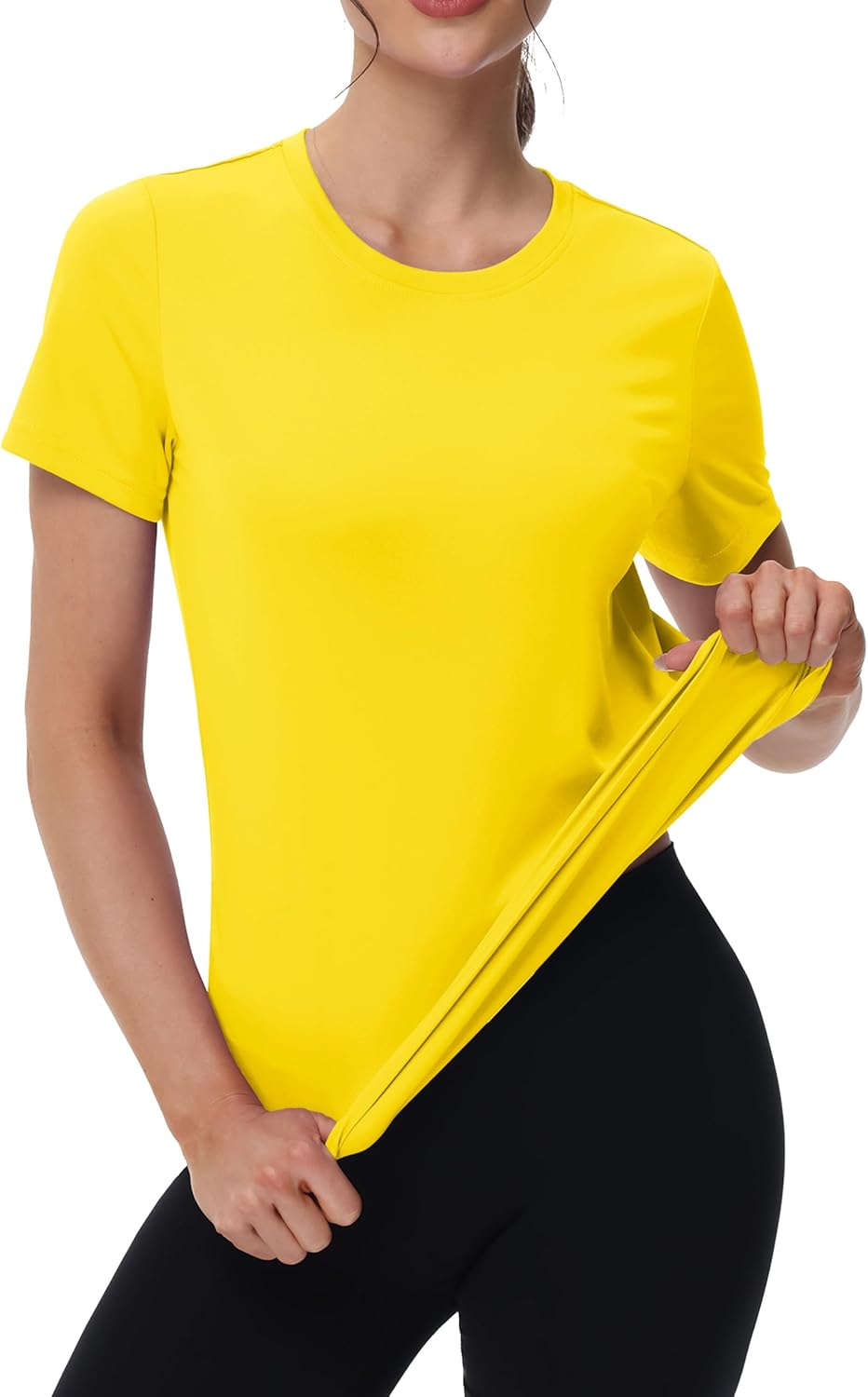 MAGCOMSEN Women's Short Sleeve T-Shirts UPF 50+ Sun Protection Quick Dry Athletic Running Workout Rash Guard Tops - Image 2