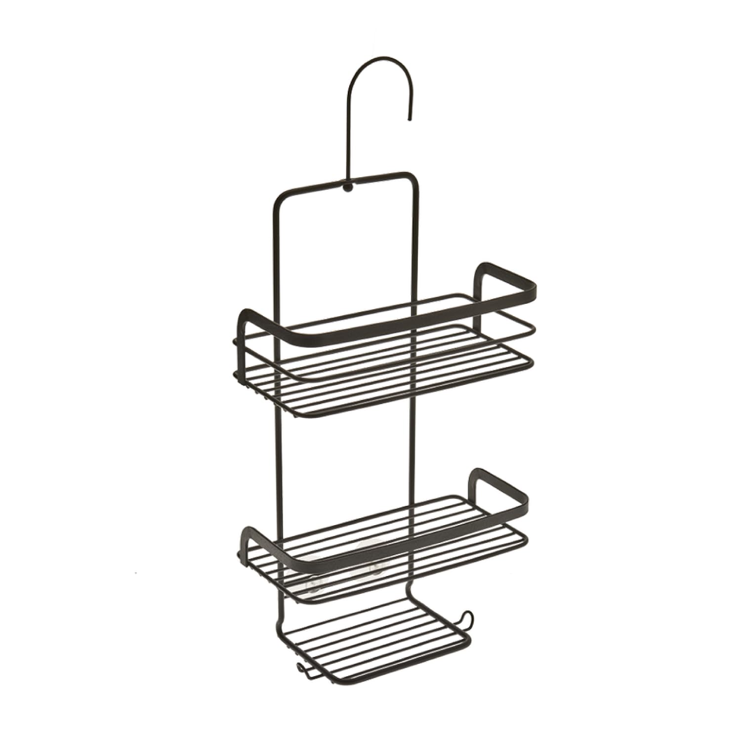 Metaltex Origin Shower Caddy – Bathroom Storage Rack for Shower Essentials and Bath products - Touch-Therm Lava, 47 x 23 x 12 Centimeters