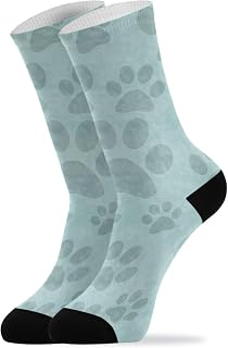 351 Women Mens Socks Dog Paw Print Work Socks Soft Athletic Socks Classic Ladies Socks Running Socks, For Football, Basketball, Trekking