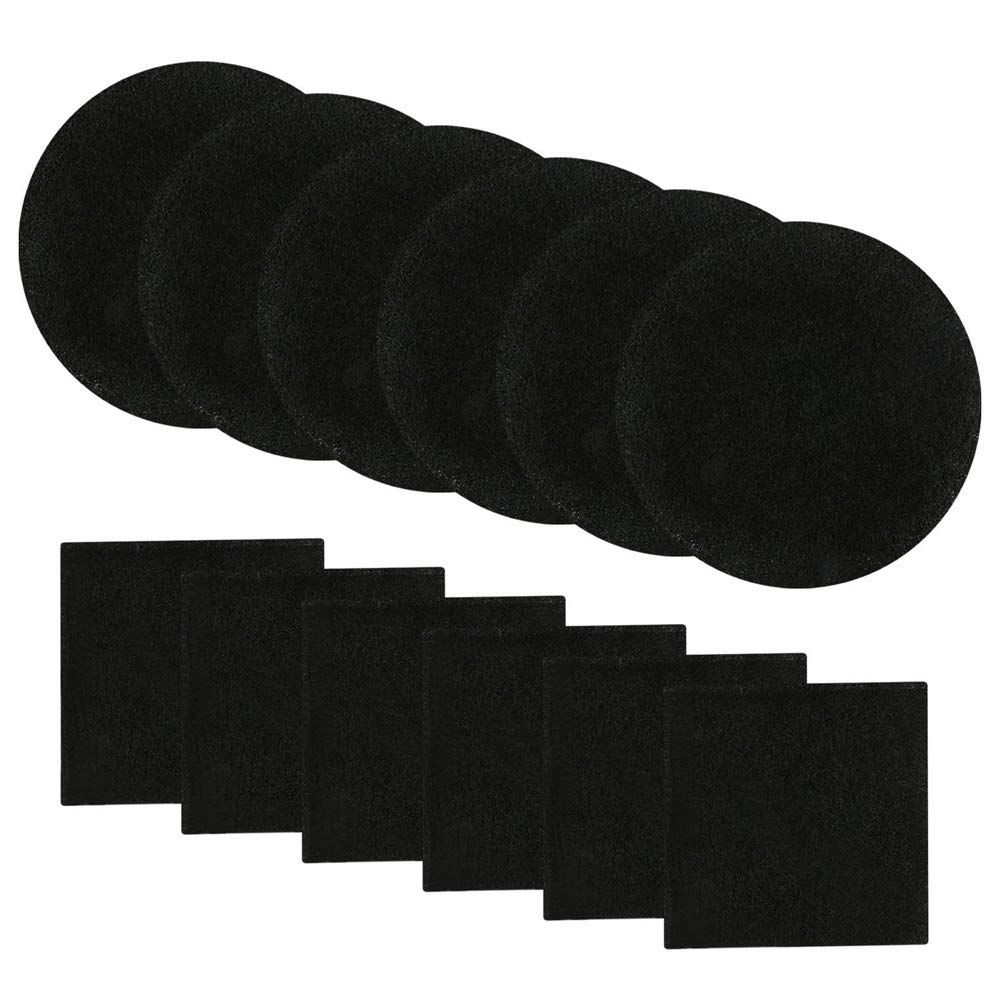 Filtres à charbon actif pour seau à compost de cuisine - Lot de 12 recharges