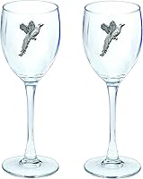 Vista 38 de Heritage Pewter Texas Tech Red Raiders - Juego de 2 copas de vino de copa de 12 onzas, vidrio de peltre elaborado por expertos