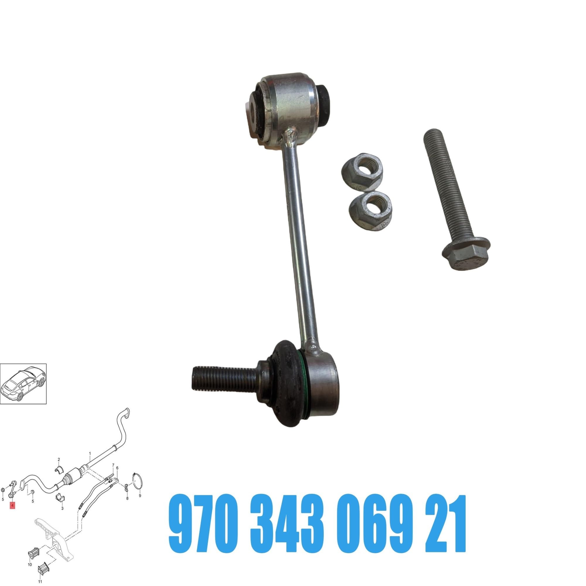 zestaw stabilizatora Końcówka Drążka Stabilizatora 97034306921 97034306923 Pasuje Do Przedniego Zawieszenia Porsche Panamera 970 Stabilizatory Poprzeczne