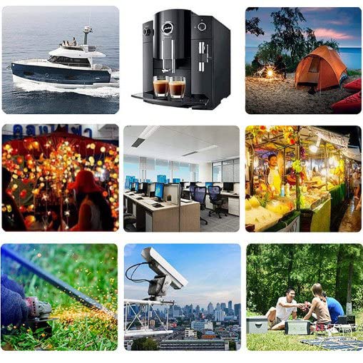Przetwornica napięcia 7000 W/10000 W DC 24 V/48 V do AC 230 V 240 V czysta fala sinusoidalna przetwornica napięcia, wyświetlacz napięcia 2 uniwersalny Gniazda, falownik do przyczepy,7000W-12V