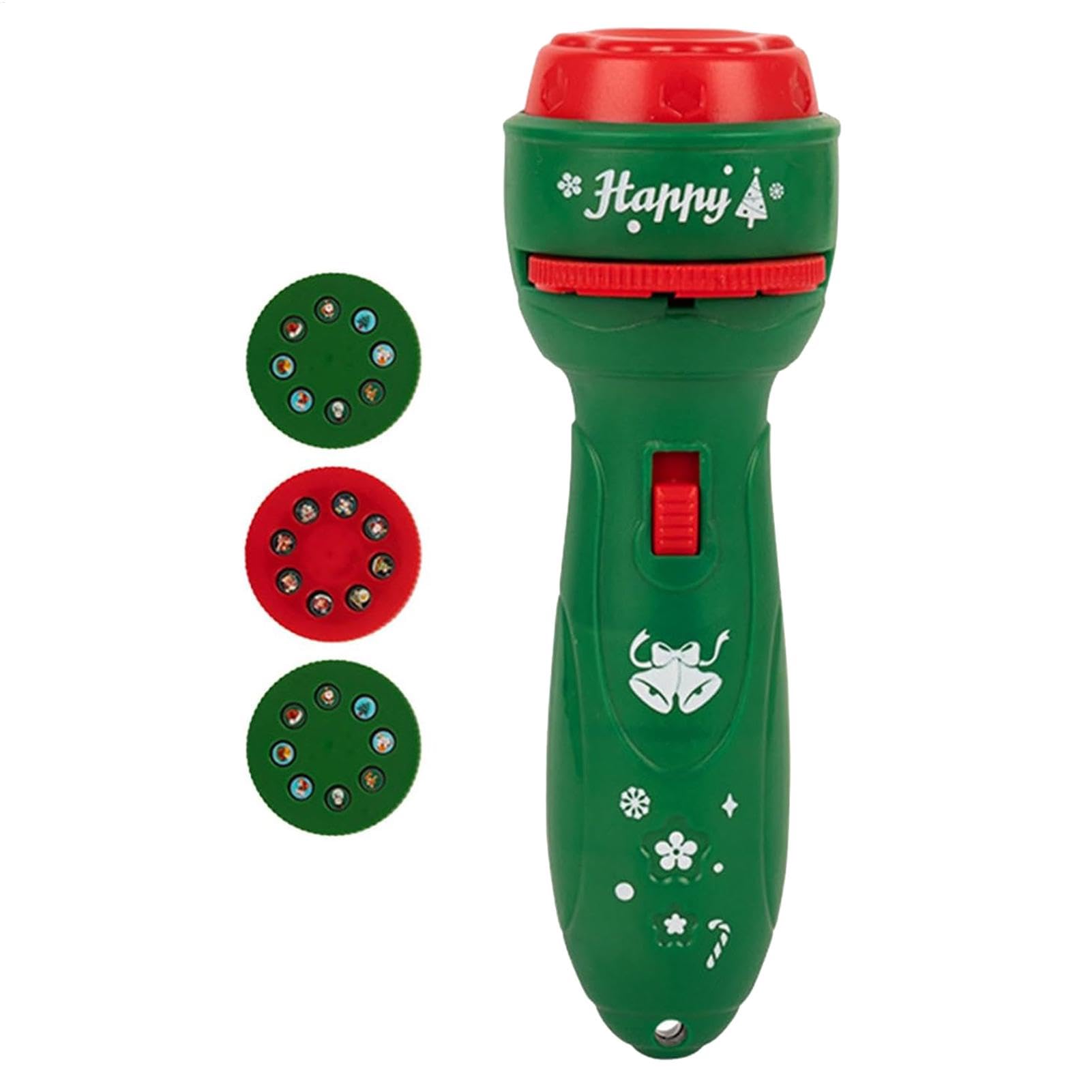 Projection Flashlight - Christmas Flashlight Projector Torch, Early Childhood Picture Recognition Toy, 24-Pattern Projector Flashlight, Handheld Christmas Slide Torch, Christmas Slide Project