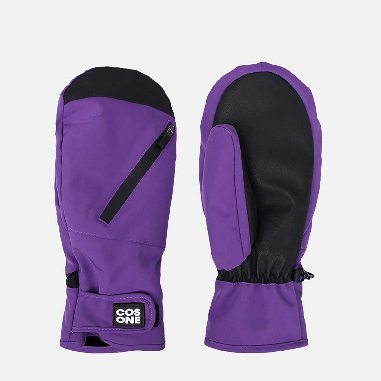 Skihandschoenen 2-in-1 wanten skihandschoenen snowboard mannen vrouwen sneeuw winter sport synthetische isolatie warm waterdicht winddicht skiën vissen (kleur: zwart, maat: M