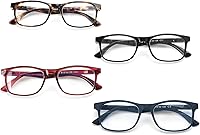 Vista 16 de Paquete de 1/2/4/5 lentes de lectura para computadora, bloqueo de luz azul, bisagra de resorte para mujeres y hombres