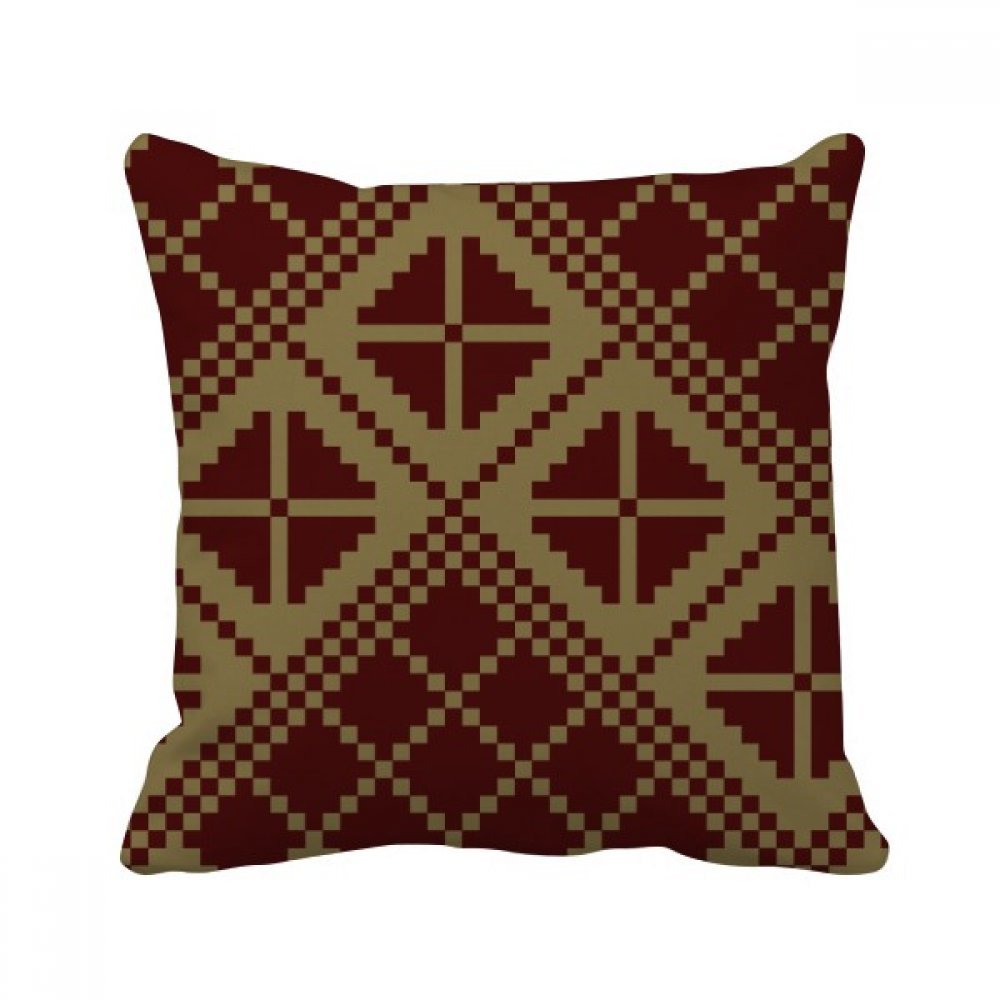 Coussin de canapé carré motif losanges verts 40x40 cm