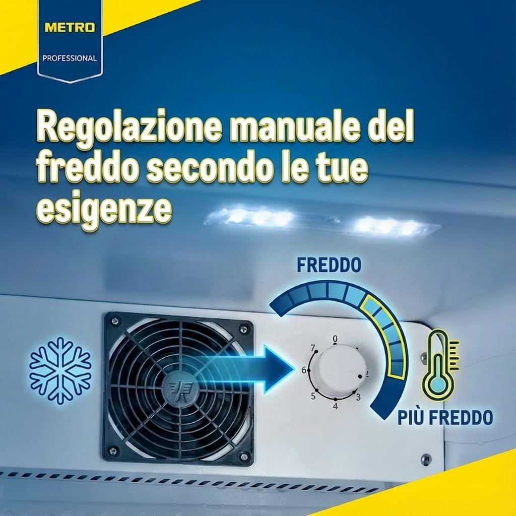 Rifrigeratore Bevande GSC4240 Con Porta Diottata 237L LED 6 Rialzabili - Dettaglio