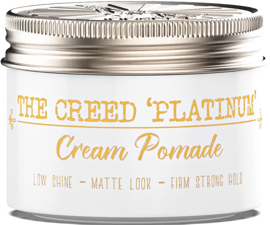 Immortal NYC Exclusive 'The Creed Platinum' Cream Pomade - Firm Strong Hold - Low Shine - 100 Ml/3.4 Oz