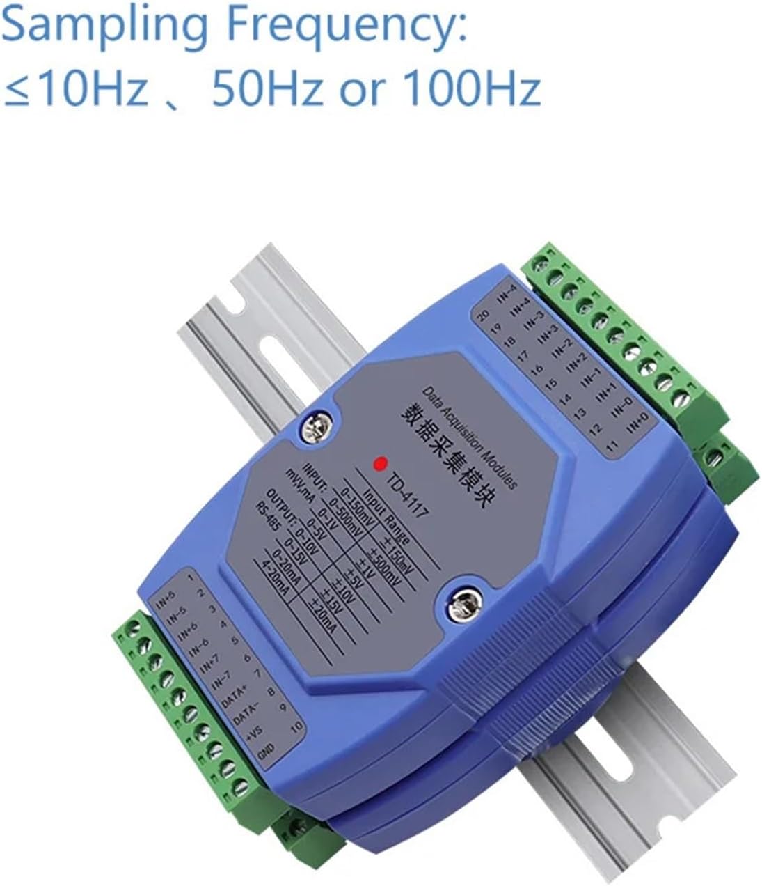 TD-4117 8-Channel Ultra-high Performance Analog Signal Acquisition Module | High Common Mode Rejection 120dB