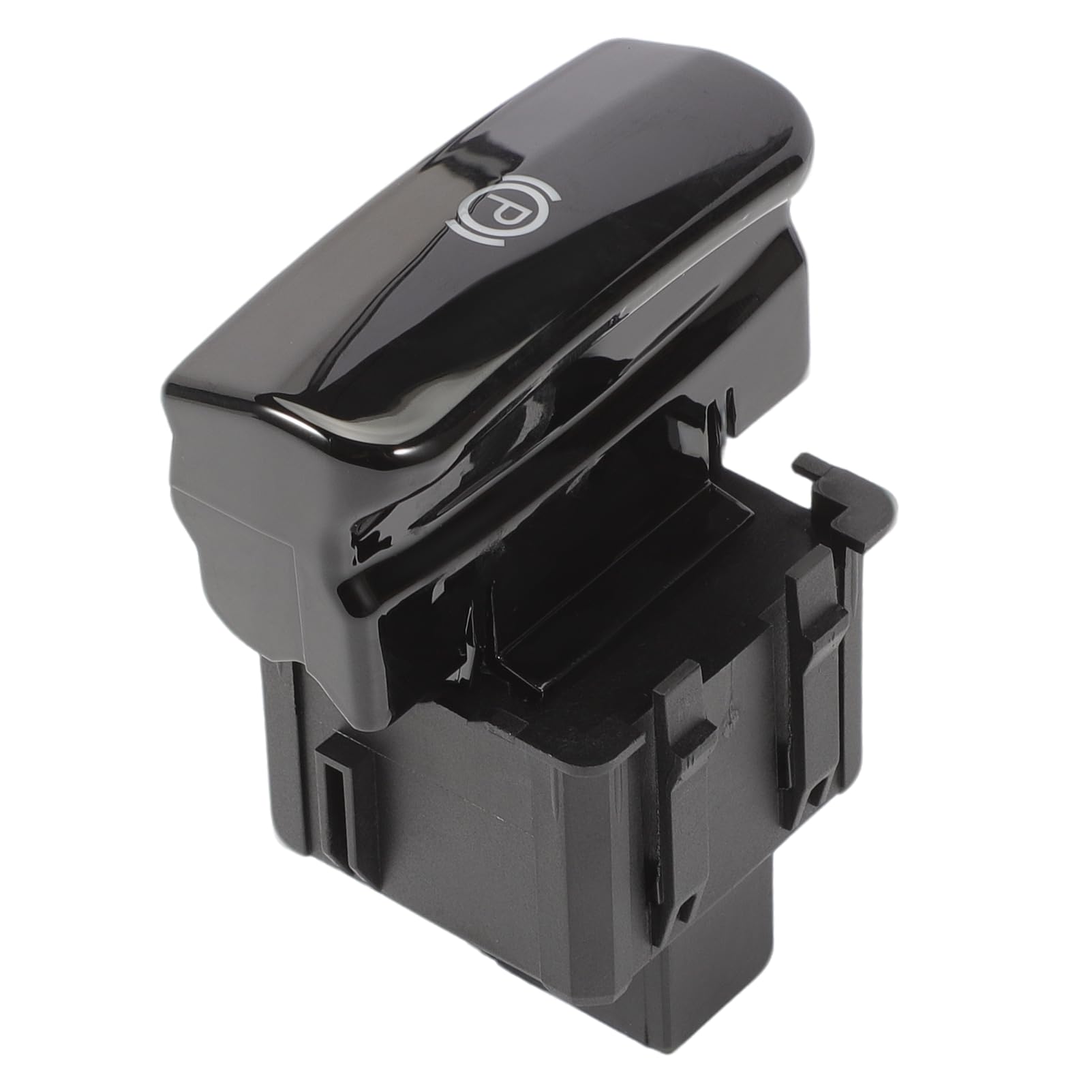 FineBoing Interruttore Freno A Mano Interruttore di Parcheggio Elettronico Pulsante Luminoso nero 470703 Per P-eugeot 3008 5008 Citr0en C4 (Nero Brillante)