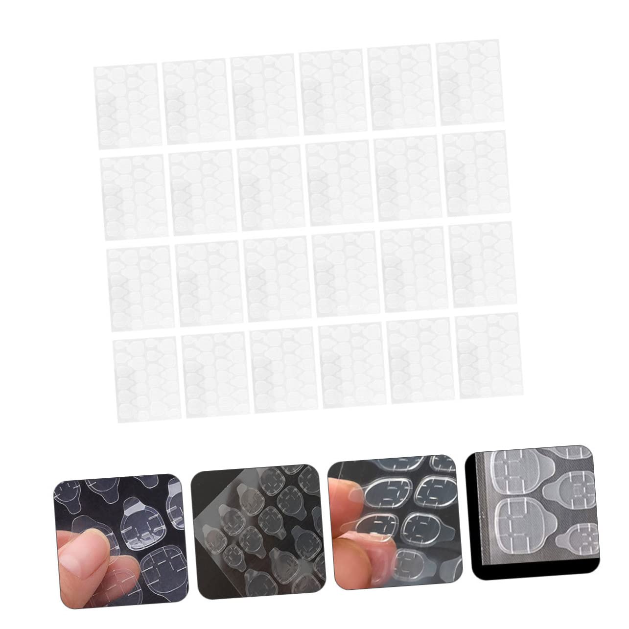 Beaupretty 200hojas Pegatinas Para Uñas De Gel Pegamento Invisible Para Manicura Accesorios De De Uñas Fijación De Falsas